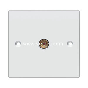 E10 一位电视插座 英标英规出口约旦 温州厂商 白色胶木面板 