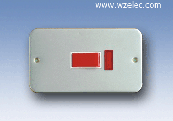 J17 45A带指示灯开关（3*6）金属面板铜件导电 