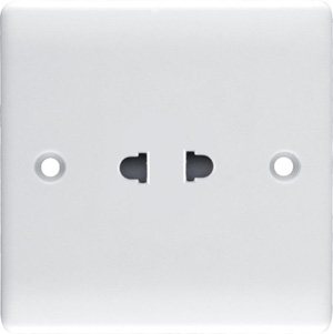 J697 16A 两极插座家用电器插座出口斯里兰卡白色胶木面板墙壁式插座