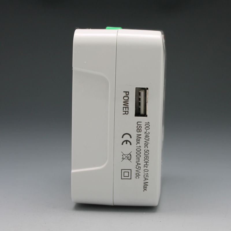 JF689 出国旅游国际旅行万能转换插头插座全球通USB电源转换器