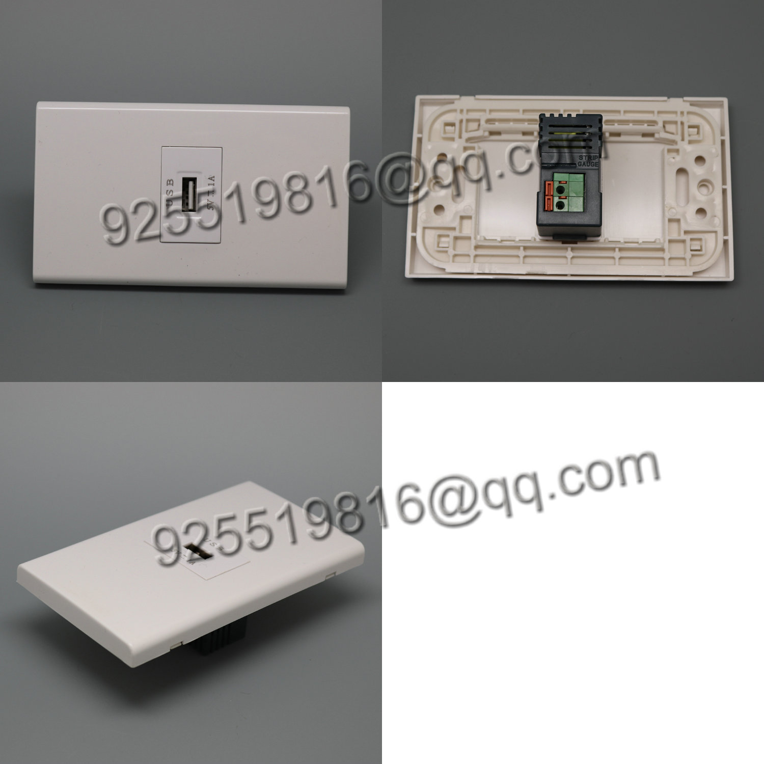 C122 USB插座 美式美标美规插座118型 出口南美东南亚 冈比亚 家用墙壁开关插座